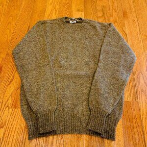 Paul Stuart Sweater Mens 100% Wool Crewneck Pullover Size Large Made In Scotland